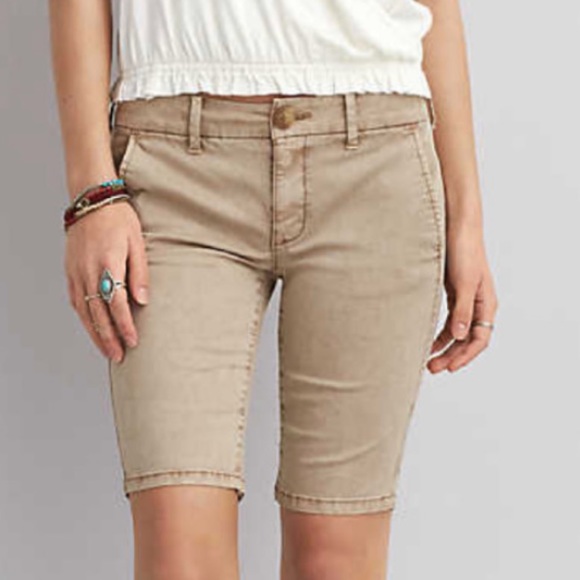 american eagle bermuda stretch shorts